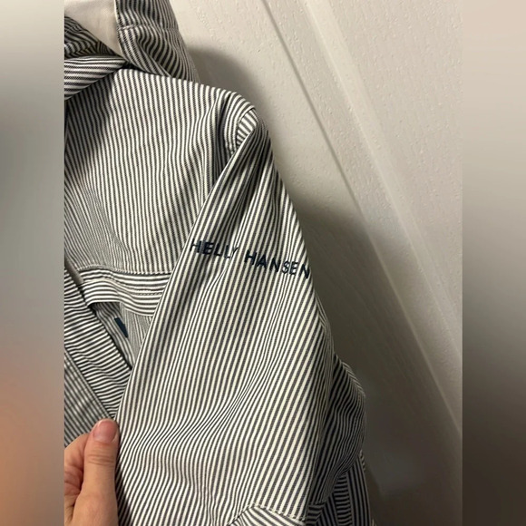 Helly Hansen Ski Snowboard Jacket Blue White Stripe Size M - Picture 5 of 13